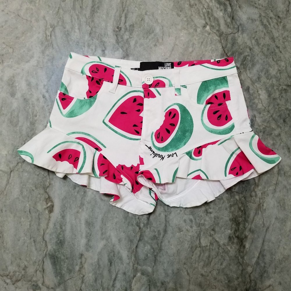 Love Moschino | Watermelon Ruffle Shorts